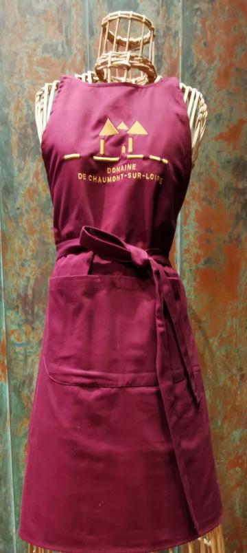 Tablier couleur bordeaux Château de Chaumont-sur-Loire